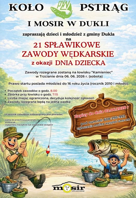 21 Spławikowe Zawody Wędkarskie z okazji Dnia Dziecka
