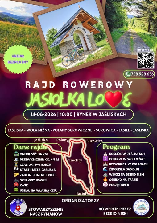 Rajd Rowerowy Jasiołka Love