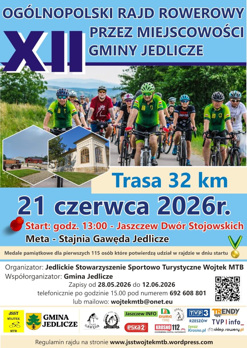 Ogólnopolski Rajd Rowerowy przez Miejscowości Gminy Jedlicze