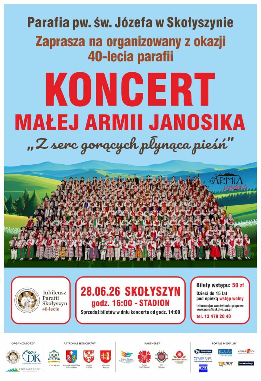 Koncert Małej Armii Janosika w Skołyszynie