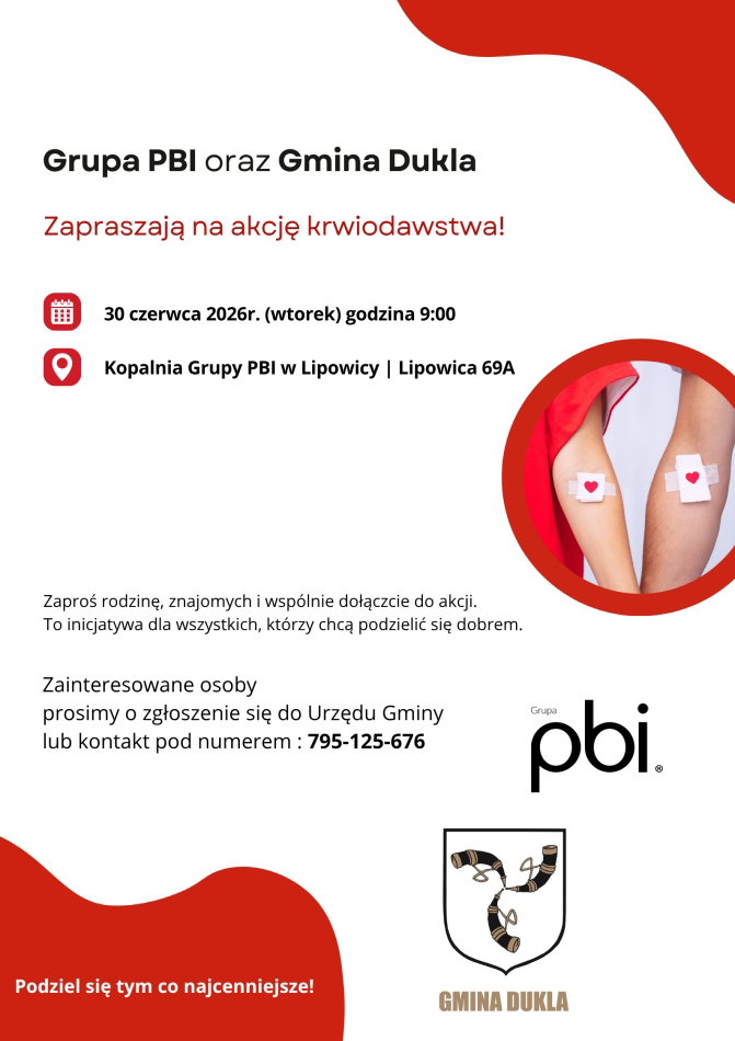 Akcja Krwiodawstwa Grupy PBI i Gminy Dukla