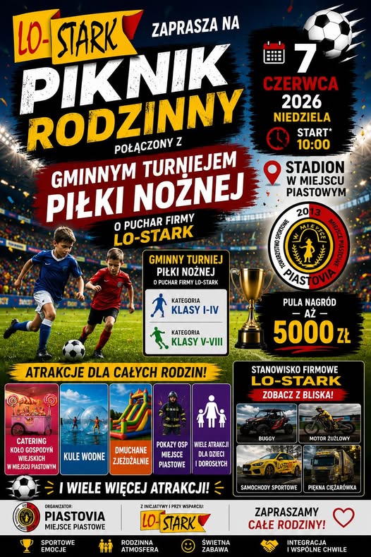 Piknik Rodzinny połączony z Gminnym Turniejem Piłki Nożnej