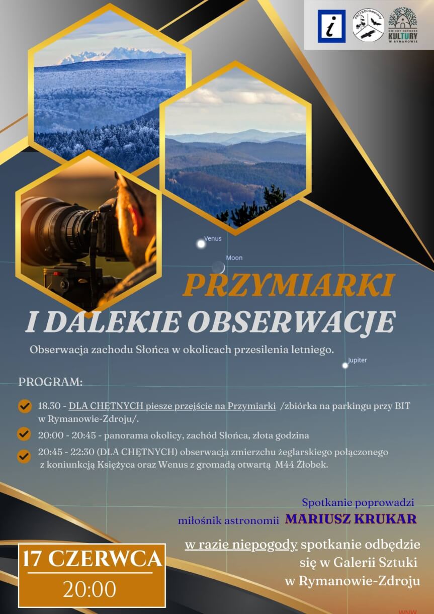 Przymiarki i Dalekie Obserwacje - obserwacja zachodu słońca