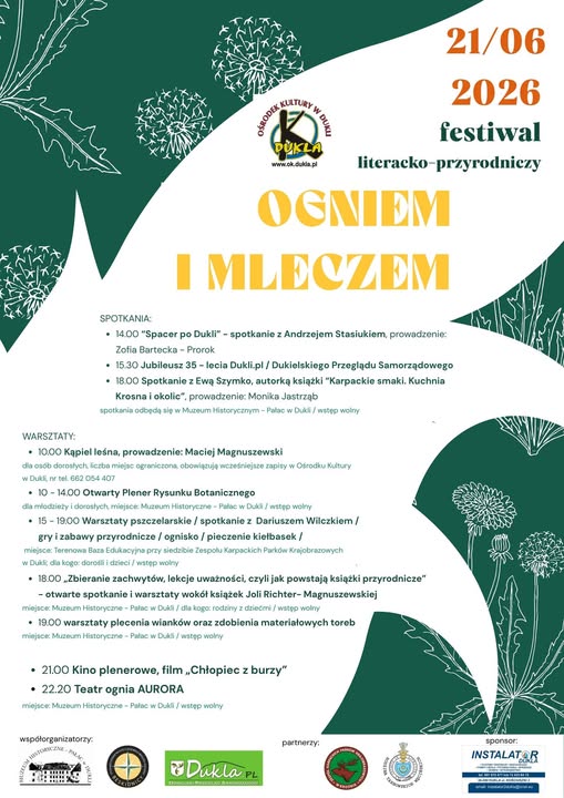 Ogniem i Mleczem - festiwal literacko-przyrodniczy