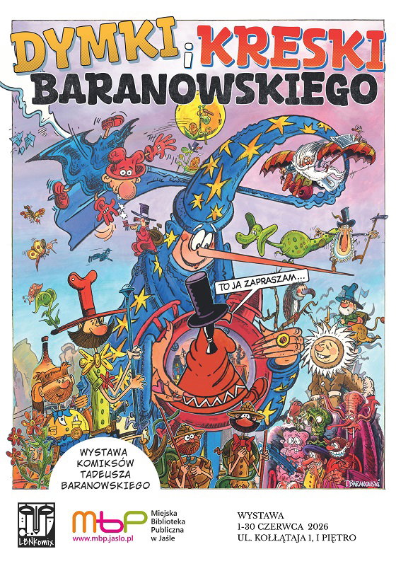 Dymki i Kreski Baranowskiego - wystawa w MBP w Jaśle