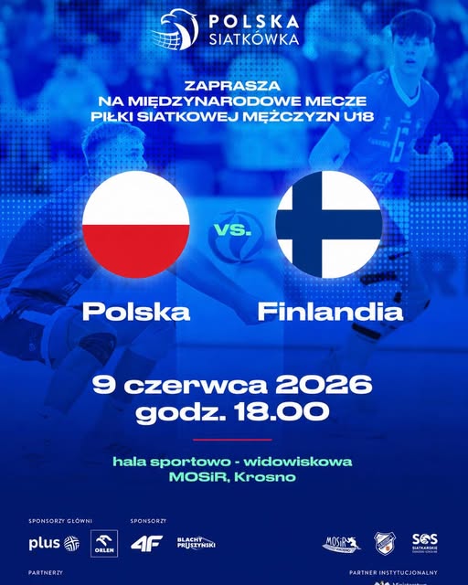 Międzynarodowy Mecz Piłki Siatkowej Mężczyzn U18: Polska vs. Finlandia