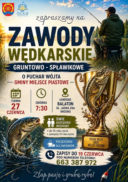 Zawody Wędkarskie o Puchar Wójta Gminy Miejsce Piastowe