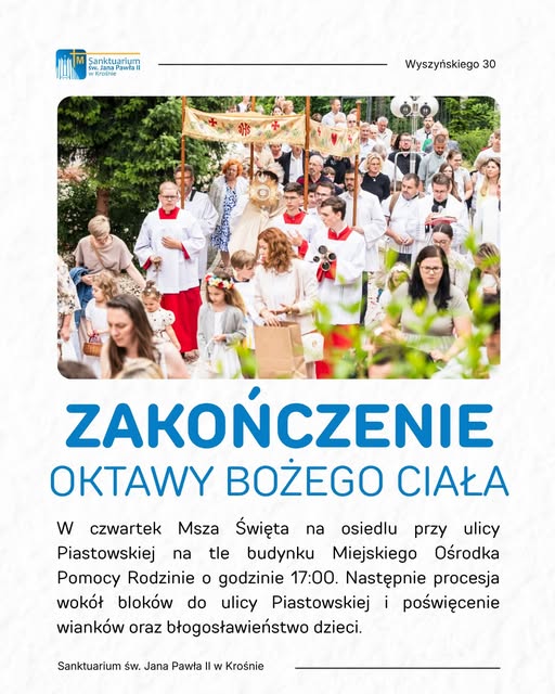 Zakończenie Oktawy Bożego Ciała w Krośnie