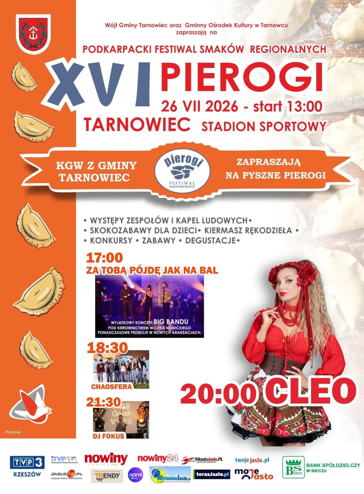 XVI Podkarpacki Festiwal Smaków Regionalnych "Pierogi" w Tarnowcu 2026