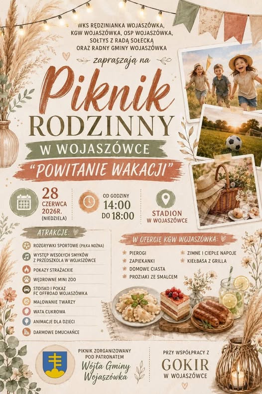 Piknik Rodzinny w Wojaszówce "Powitanie wakacji"