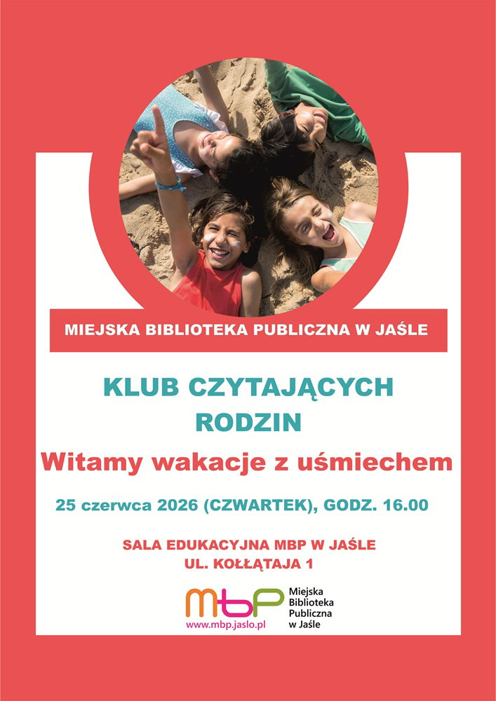 Klub Czytających Rodzin - Witamy wakacje z uśmiechem