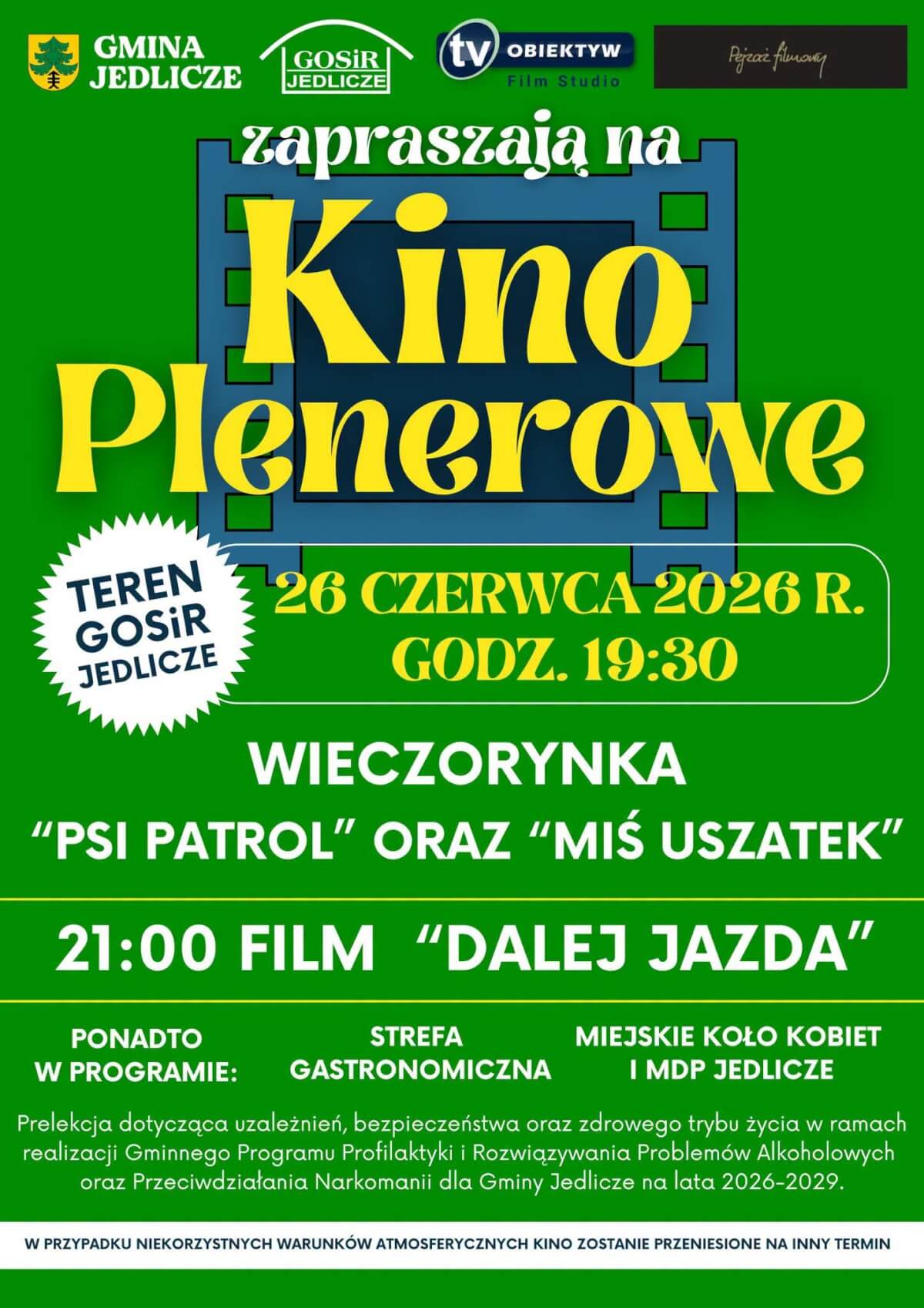 Kino Plenerowe w Jedliczu