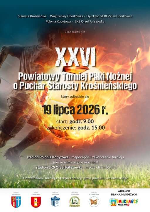 XXVI Powiatowy Turniej Piłki Nożnej o Puchar Starosty Krośnieńskiego