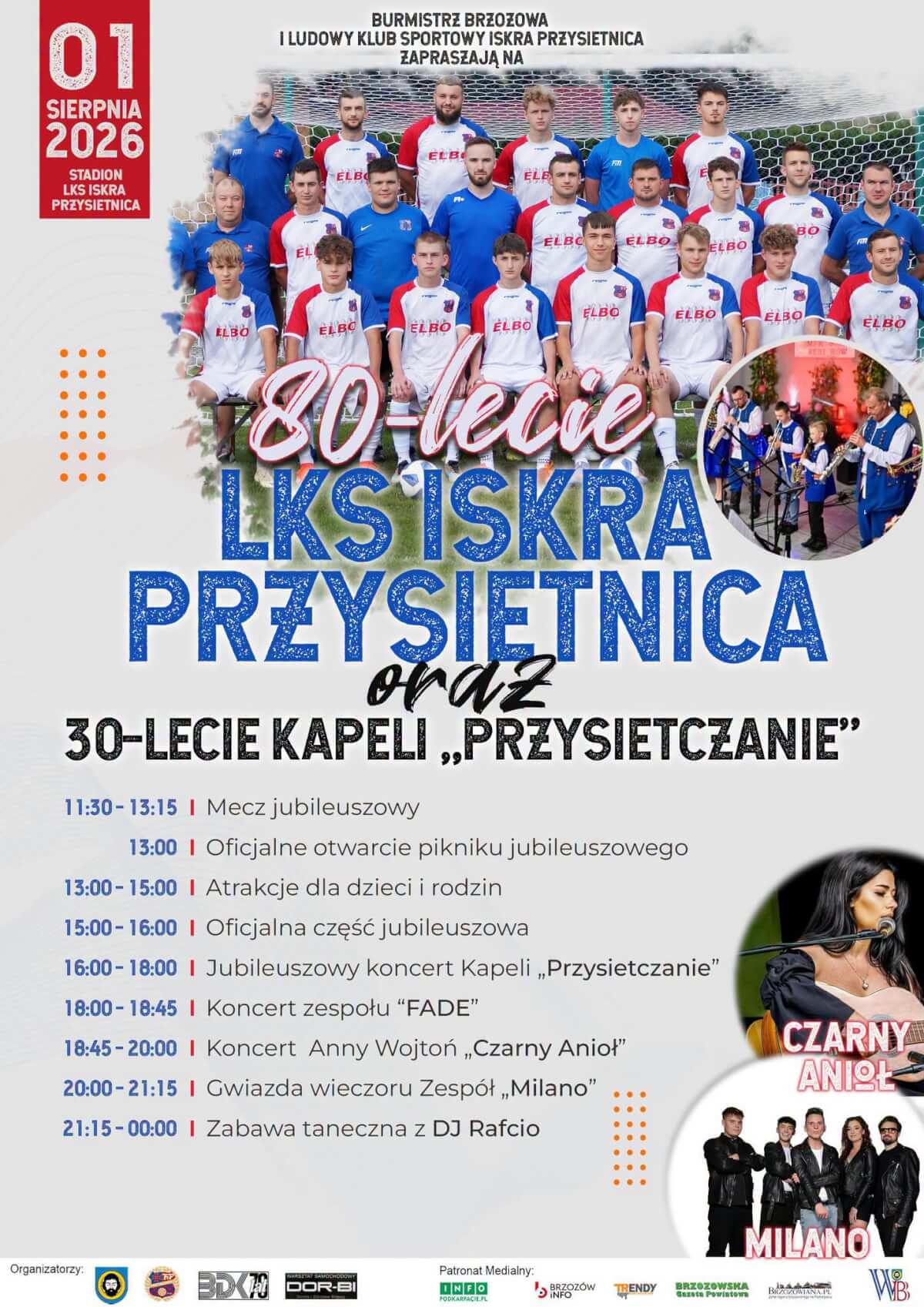 80-lecie LKS Iskra Przysietnica oraz 30-lecie Kapeli Przysietczanie