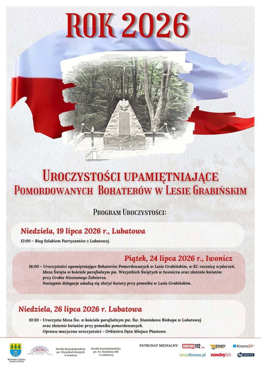 Uroczystości upamiętniające Pomordowanych Bohaterów w Lesie Grabińskim