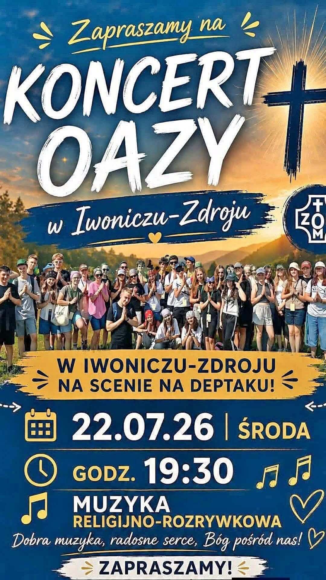 Koncert Oazy w Iwoniczu-Zdroju