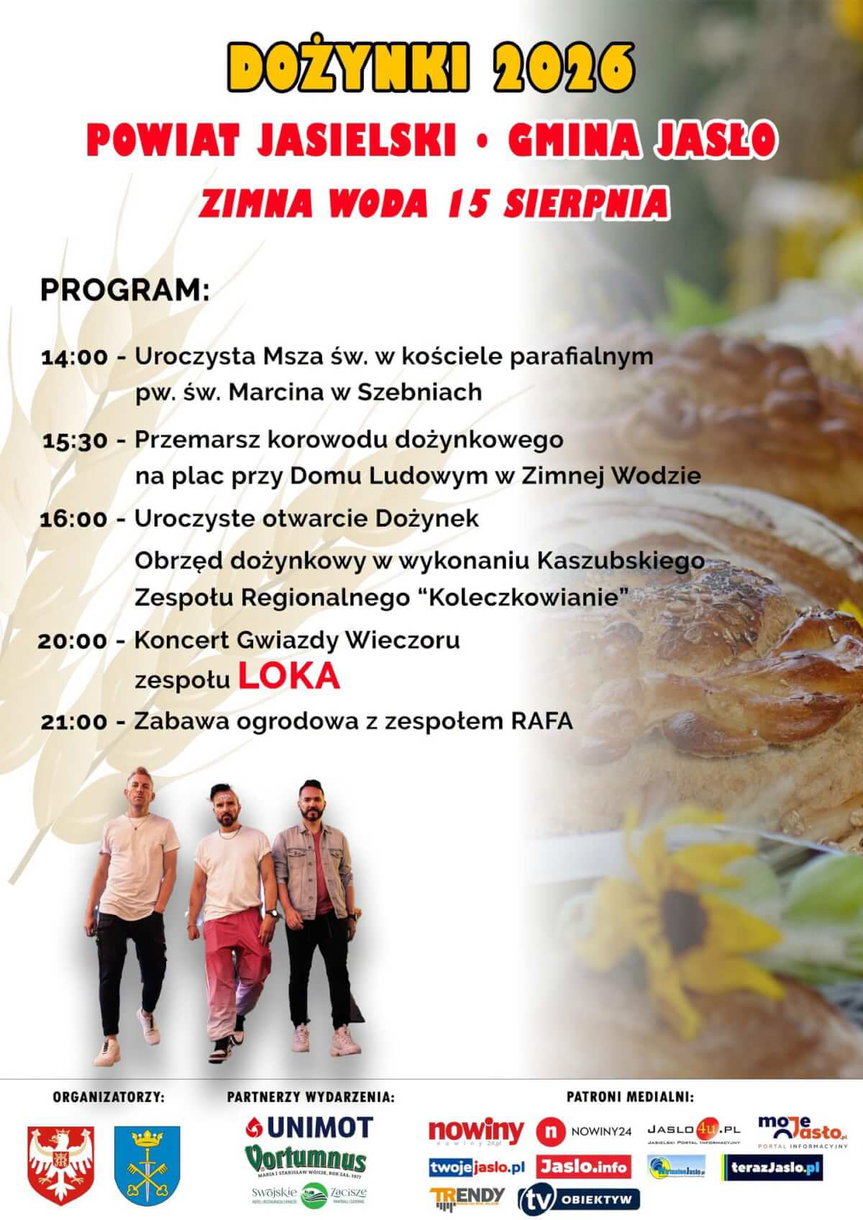 Dożynki 2026 w powiecie jasielskim