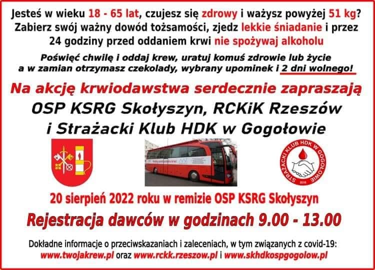 Akcja krwiodawstwa w Skołyszynie