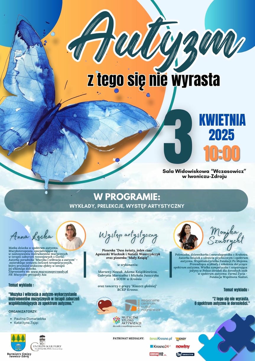 "Autyzm - z tego się nie wyrasta" - prelekcje i wykłady w Iwoniczu-Zdroju