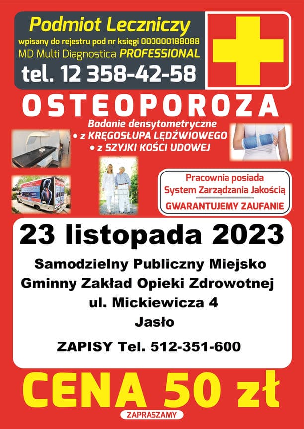 Badanie Osteoporozy w Jaśle