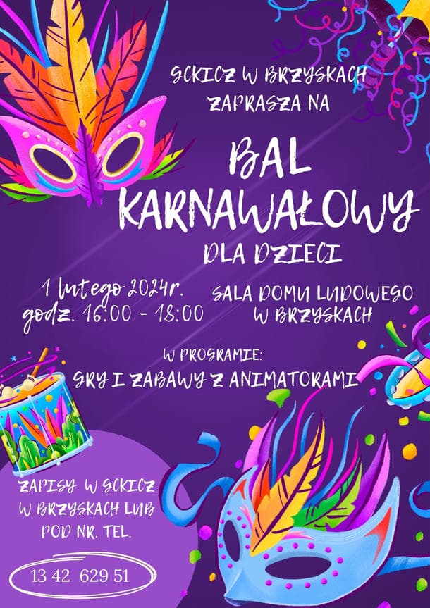Bal karnawałowy dla dzieci