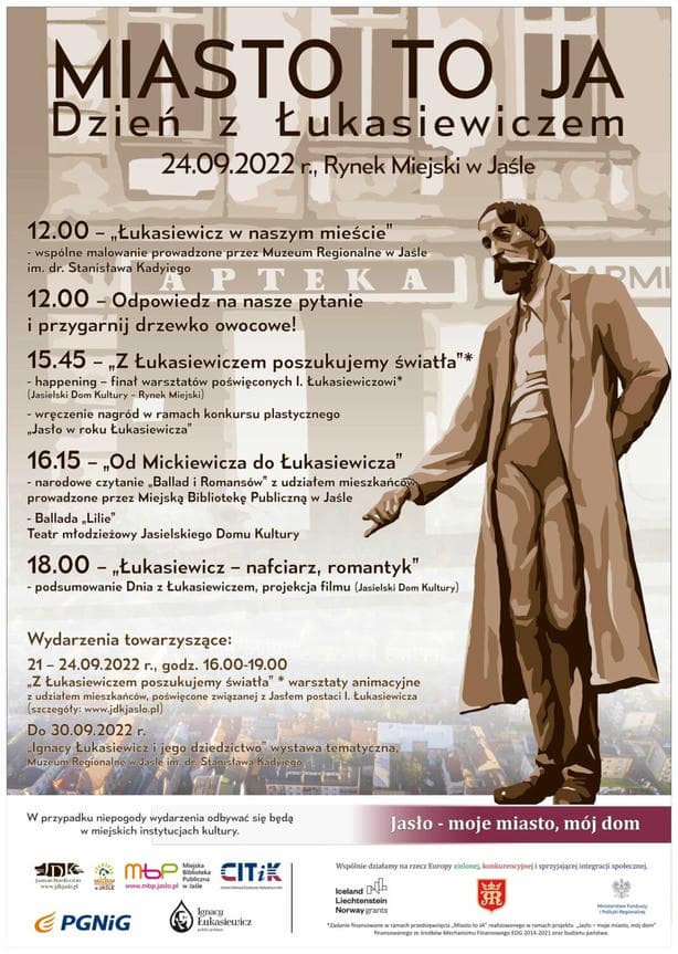 Dzień z Ignacym Łukasiewiczem w Jaśle - "Miasto to ja"