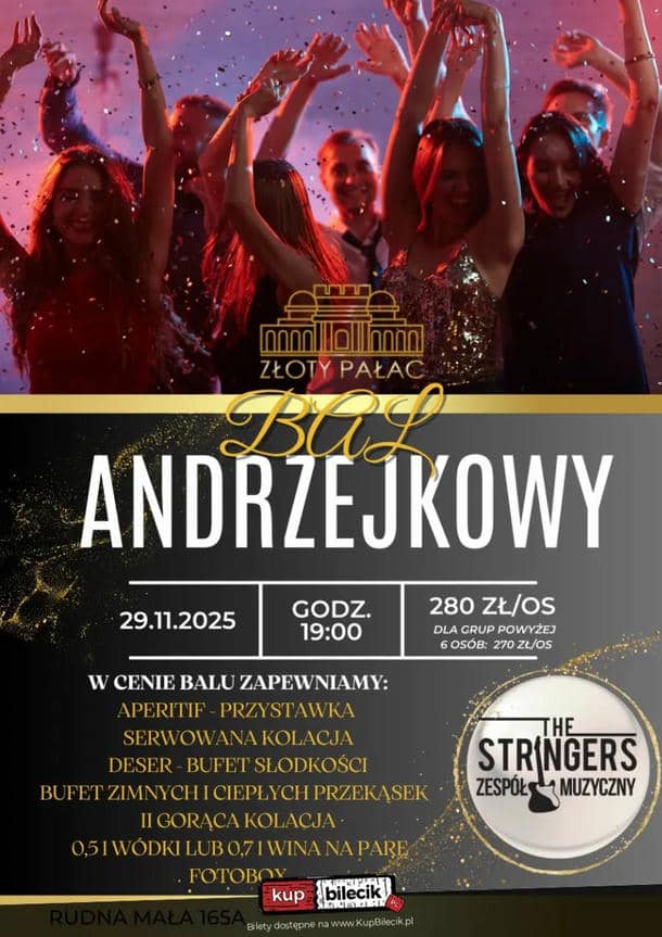 Andrzejkowy Bal w Złotym Pałacu w Rzeszowie