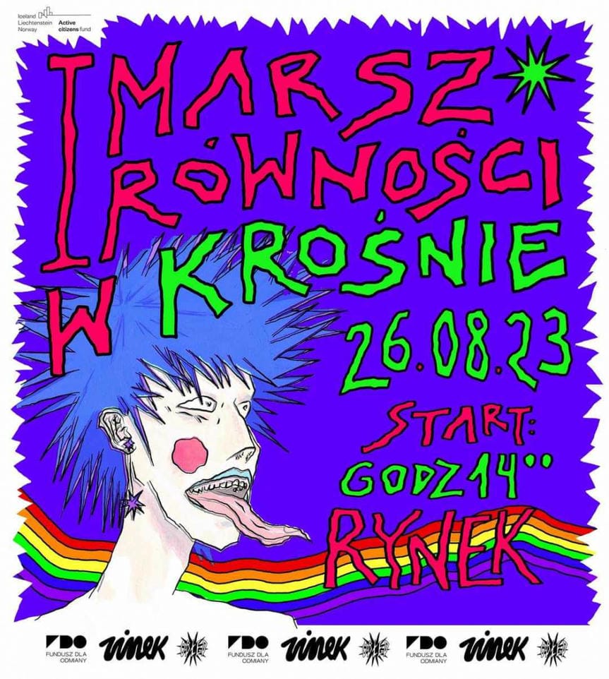 I Marsz Równości w Krośnie
