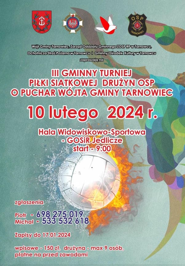 III Gminny Turniej Piłki Siatkowej Drużyn OSP o puchar Wójta Gminy Tarnowiec
