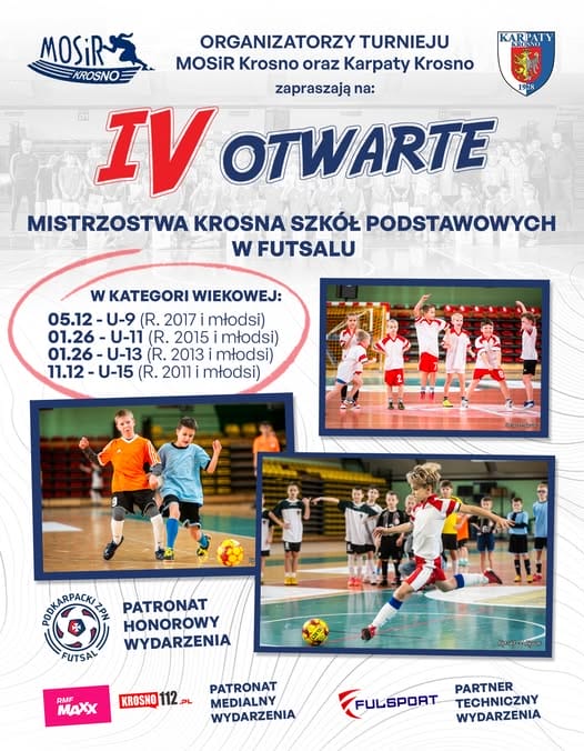 IV Otwarte Mistrzostwa Krosna w Futsalu Szkół Podstawowych