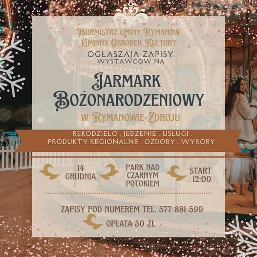 Jarmark Bożonarodzeniowy w Rymanowie-Zdroju