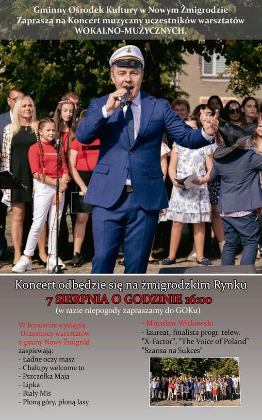 Koncert muzyczny w Nowym Żmigrodzie