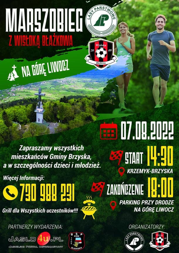 Marszobieg z Wisłoką Błażkowa na Górę Liwocz