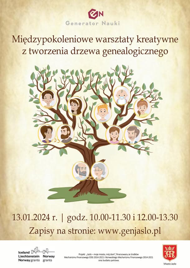 Międzypokoleniowe warsztaty kreatywne z tworzenia drzewa genealogicznego