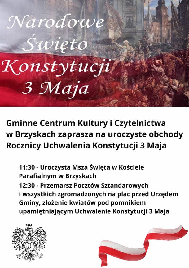 Obchody 233. rocznicy uchwalenia Konstytucji 3 maja w Brzyskach