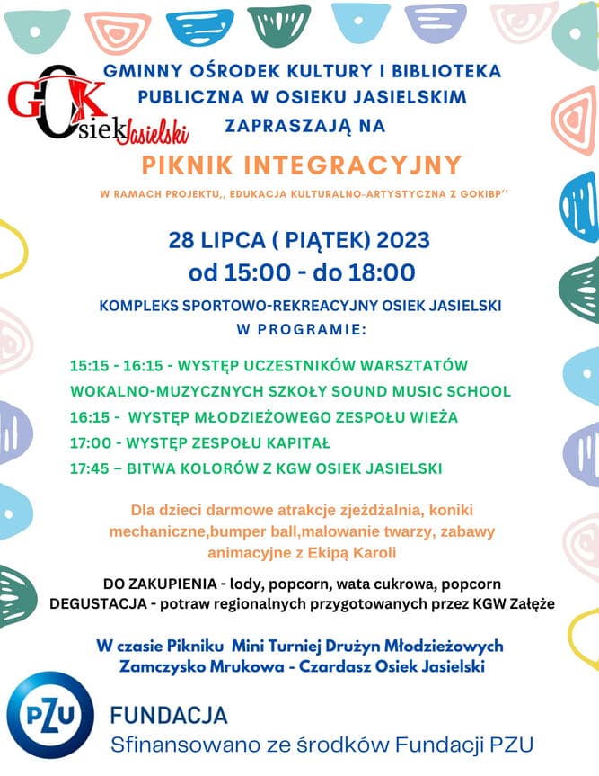 Piknik integracyjny w Osieku Jasielskim