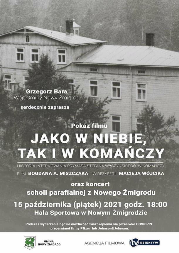 Pokaz filmu "Jako w niebie tak i w Komańczy"