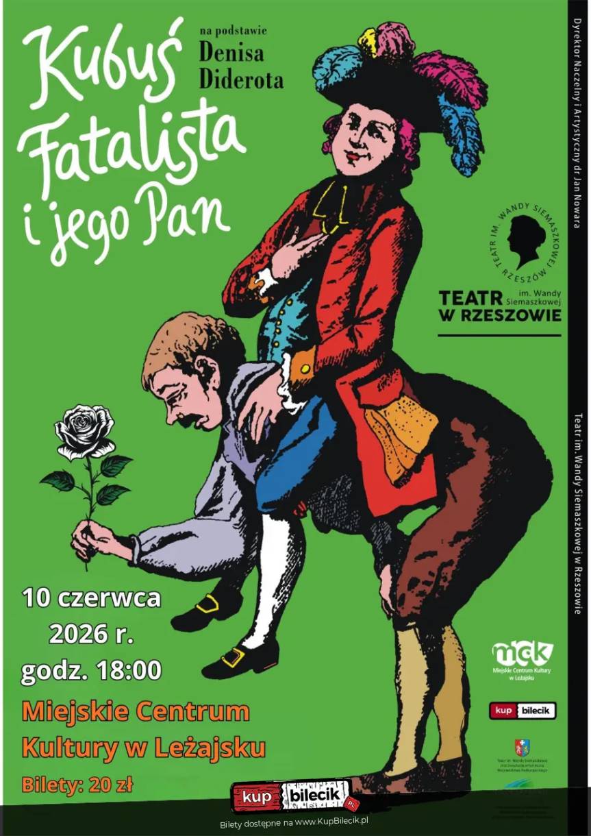 Spektakl Kubuś fatalista w Leżajsku