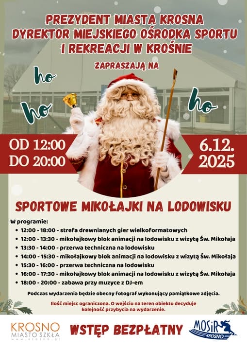 Sportowe Mikołajki na lodowisku
