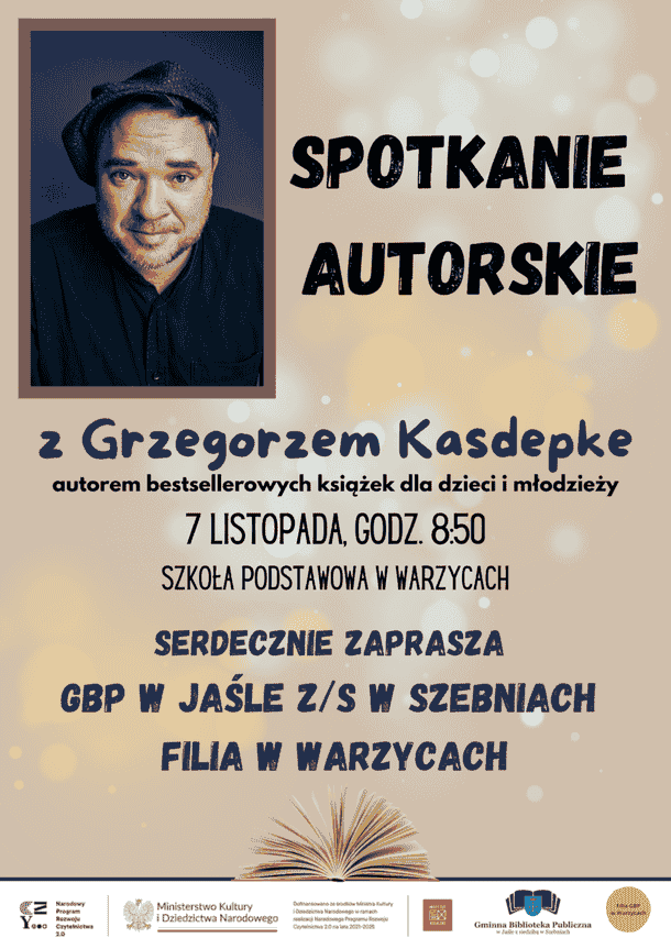 Spotkanie autorskie z Grzegorzem Kasdepke