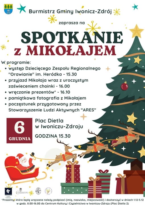 Spotkanie z Mikołajem w Iwoniczu-Zdroju
