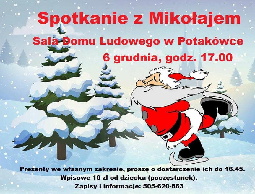 Spotkanie z Mikołajem w Potakówce