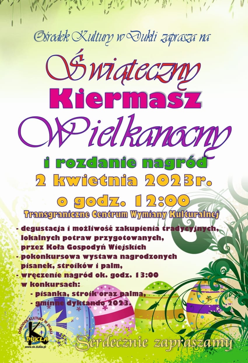 Świąteczny Kiermasz Wielkanocny w Dukli
