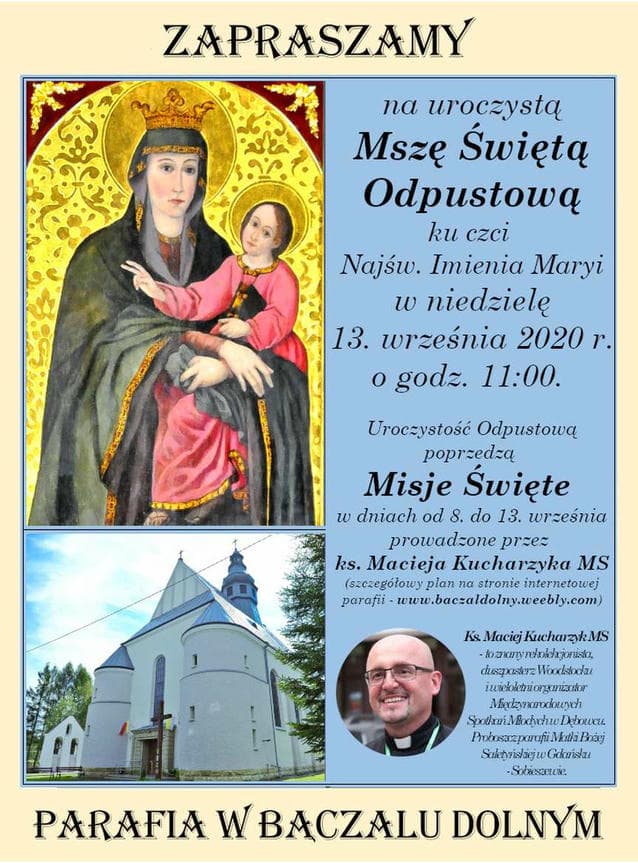 Uroczystości odpustowe w Bączalu Dolnym