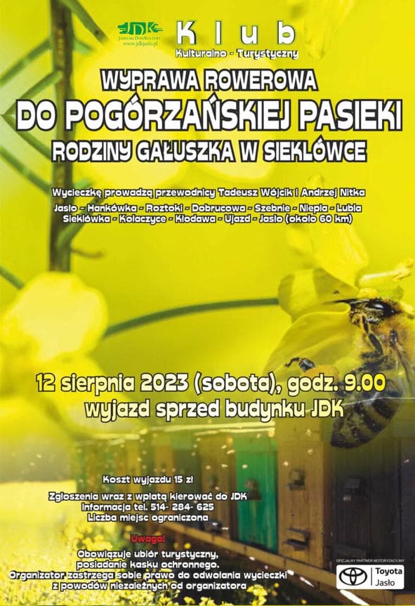 Wyprawa rowerowa do pasieki w Sieklówce