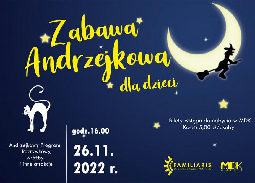 Zabawa Andrzejkowa dla dzieci w Jaśle