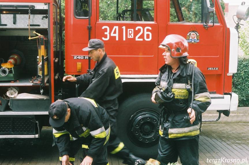 Wieża kościelna w ogniu