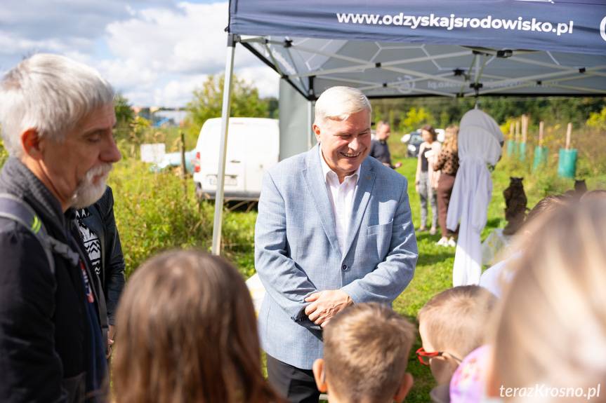 Miejskie miodobranie przy Wisłoku w Krośnie