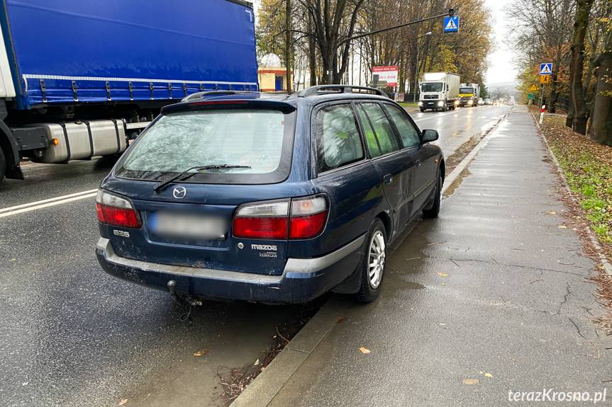 Zderzenie opla z mazdą