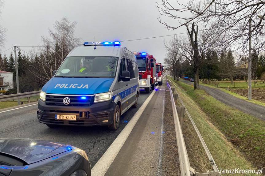 Zderzenie trzech samochodów w Miejscu Piastowym